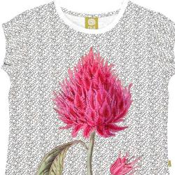 Nui Organics. Kortærmet t-shirt med print i økologisk bomuld, udsnit