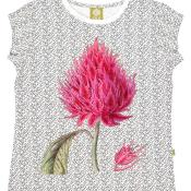 Nui Organics. Kortærmet t-shirt med print i økologisk bomuld