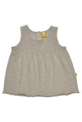 Nui Organics. Gråmeleret bluse top i økologisk bomuld
