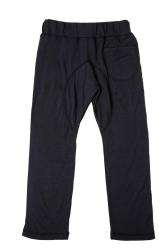 Nui Organics. Buks i mørkeblå økologisk jersey merinould, bag