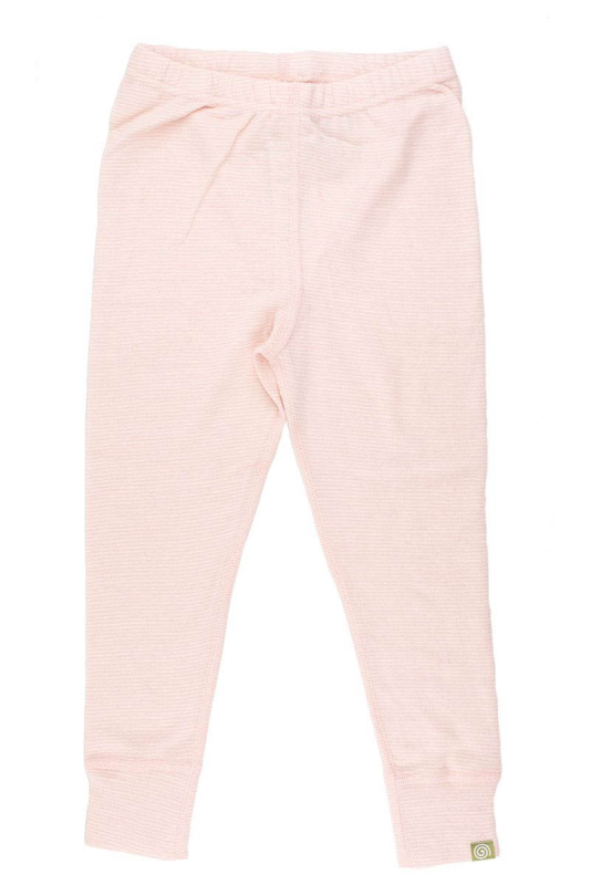 Billede af Uld leggings - Rosa smalstribet