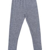 Nui Organics. Gråmeleret uld leggings i økologisk merinould