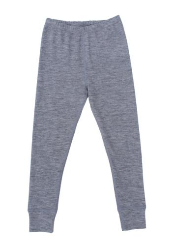 Nui Organics. Gråmeleret uld leggings i økologisk merinould