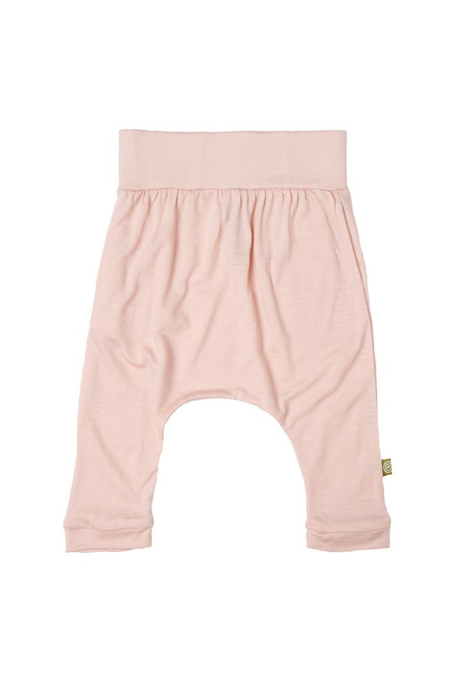 Nui Organic. Ballonbuks i sart rosa uld i økologisk merinould jersey