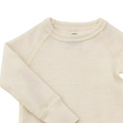 Nui Organics. Langærmet uldundertrøje i økologisk merinould - Udsnit
