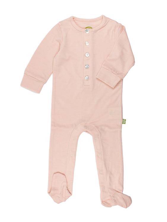 Nui Organics. Uld heldragt med fødder. Økologisk merinould