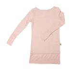 Nui Organics. Lyserød jerseykjole i økologisk merinould jersey
