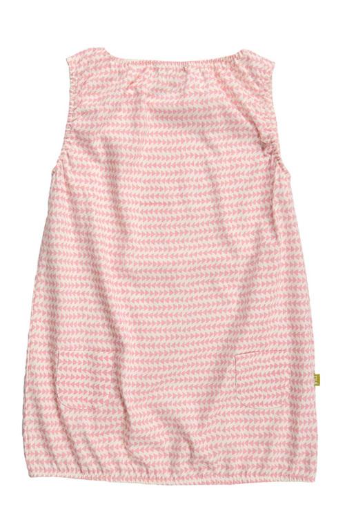 Nui Organics. Rosa ballonkjole i økologisk bomuldsjersey