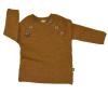 Nui Organics. Uld sweater til småbørn - messingfarve. Økologisk merinould 