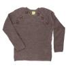 Nui Organics. Uld sweater i jordbrun økologisk merinould