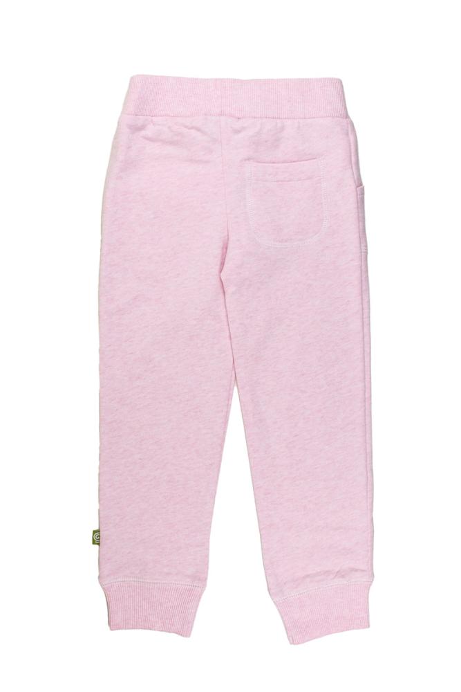 Nui Organics. Rosa meleret Joggingbuks i økologisk sweatshirt jersey, bag