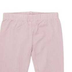 Nui Organics. Støvet rosa leggings i økologisk bomuldsjersey, udsnit