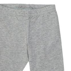 Nui Organics. Gråmelerede leggings i økologisk bomuld, udsnit