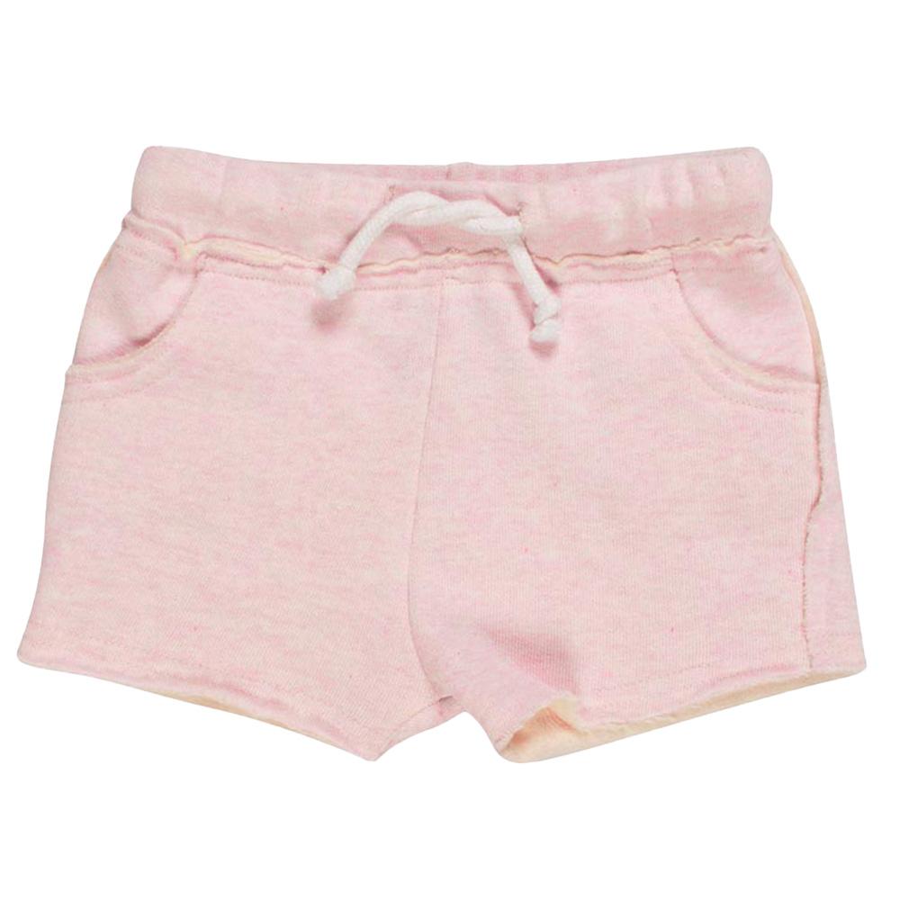 Nui Organics. Pigeshorts i rosa meleret økologisk jersey