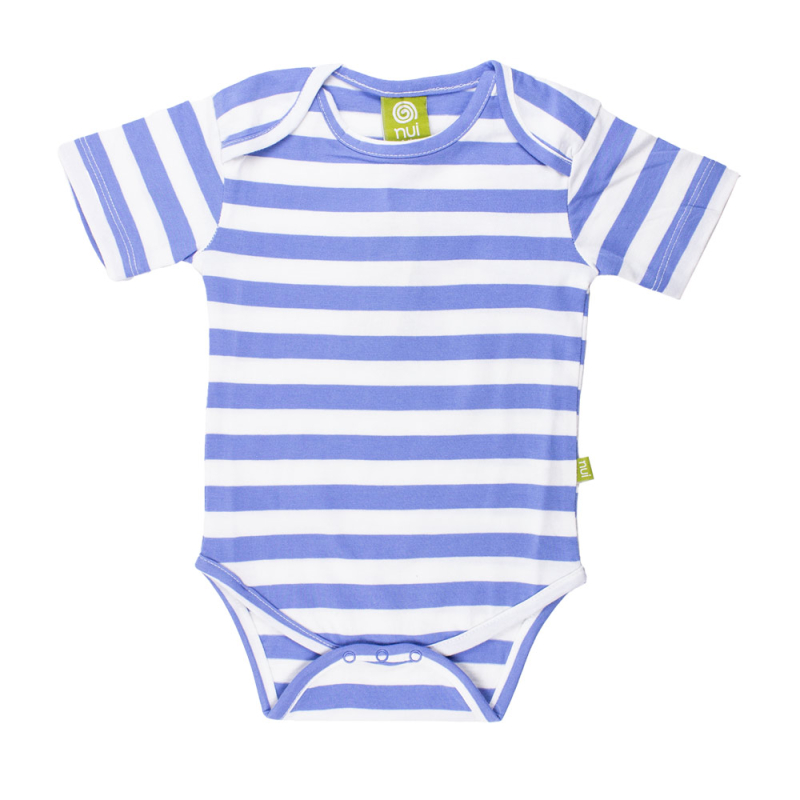 Kortærmet body &#8211; Blå bredstribet