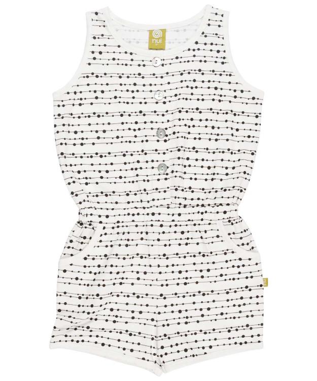 Nui Organics. Buksedragt med grafisk print. Økologisk bomuld