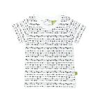 Nui Organics. Baby t-shirt med kort ærme i grafisk print.