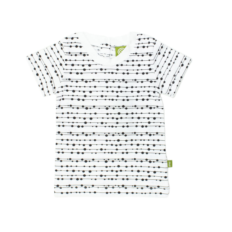 Se Baby T-shirt - Hvid med grafisk print hos pureorganic.dk