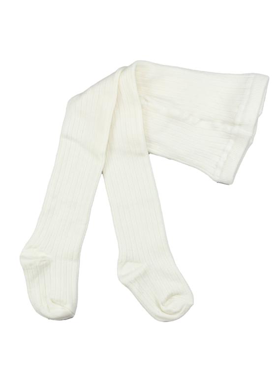 Nui Organics. Råhvide baby strømpebukser i økologisk merinould