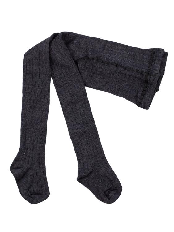 Nui Organics. Koksgrå strømpebukser i økologisk merinould