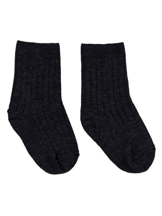 Nui Organics. Koksgrå uldstrømper i økologisk merinould