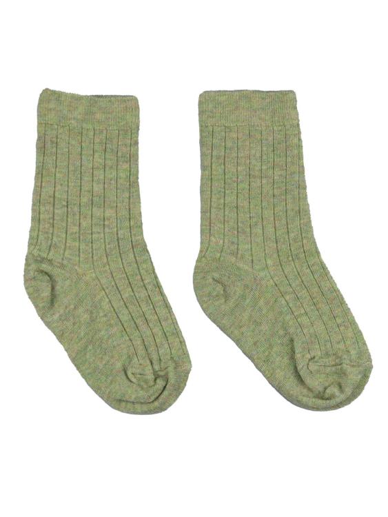 Nui Organics. Grønmelerede strømper i økologisk merinould