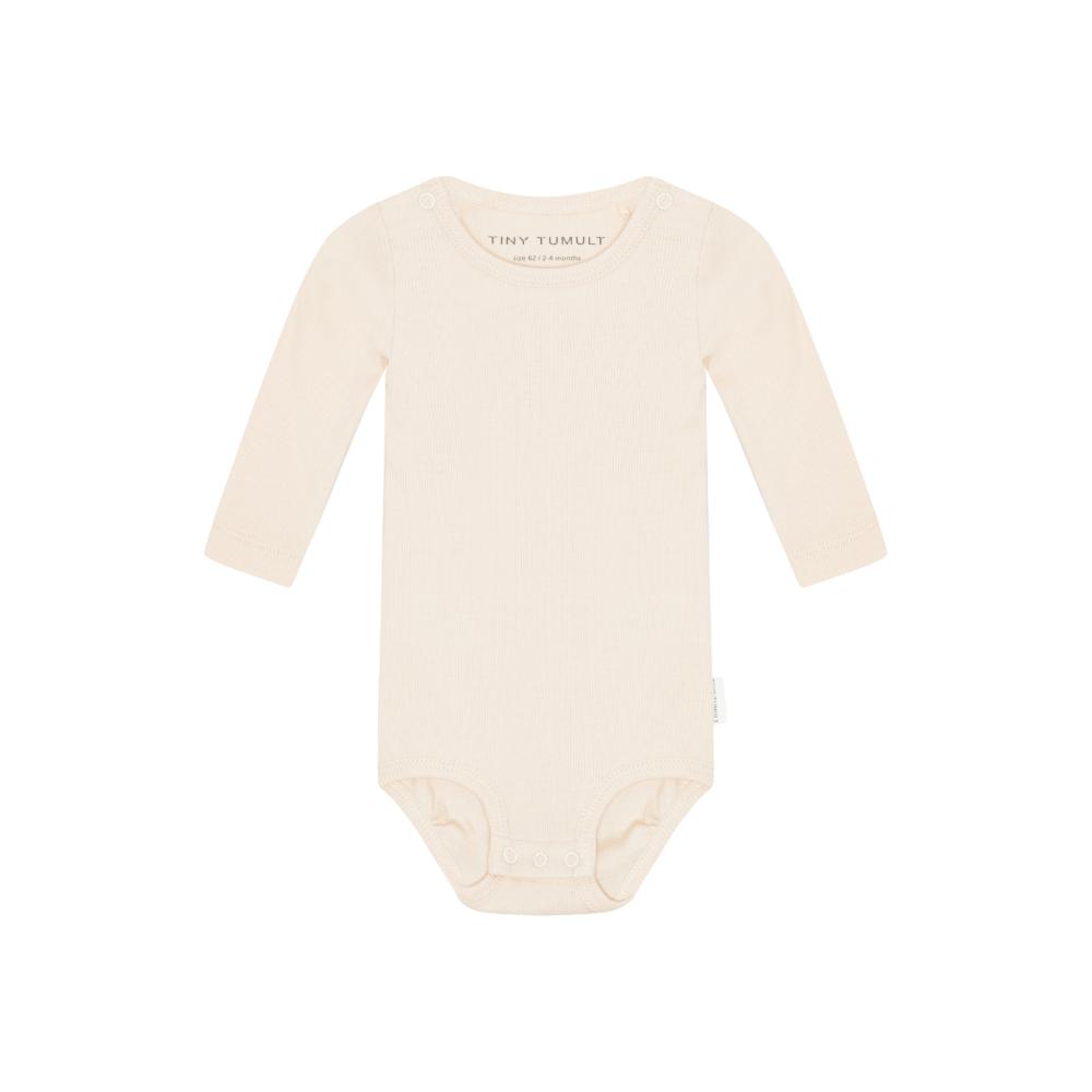 Tiny Tumult, langærmet body Ecru