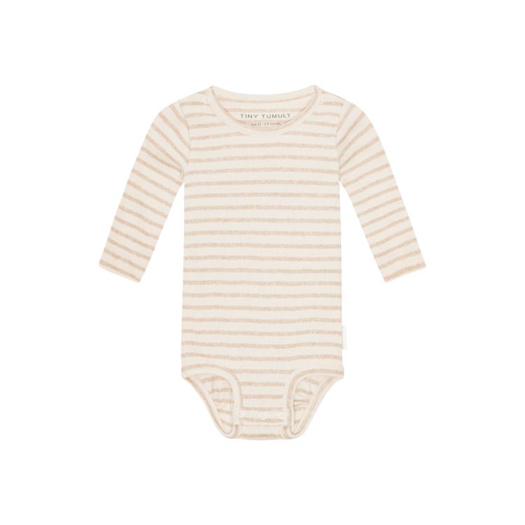 Tiny Tumult, langærmet body Stribet