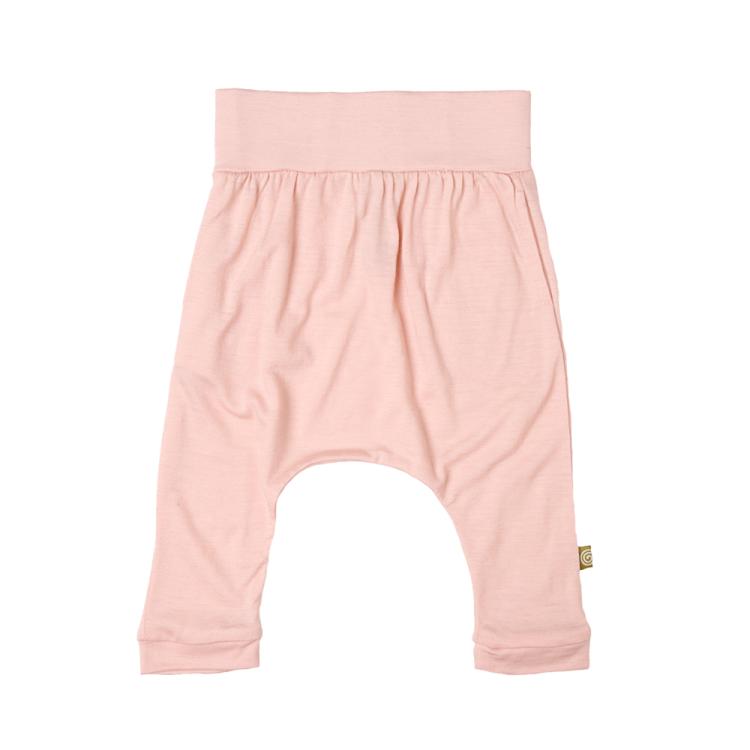 Nui Organic. Ballonbuks i sart rosa uld i økologisk merinould jersey