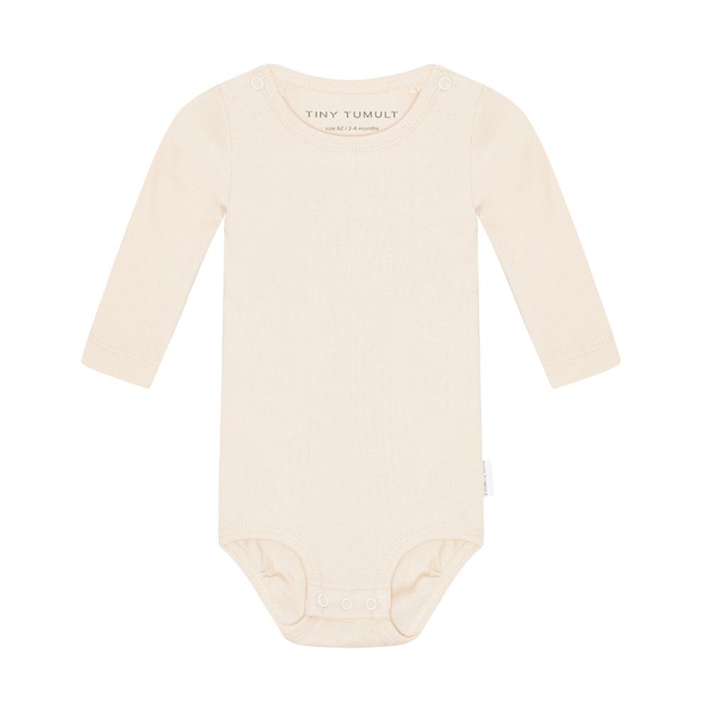 Tiny Tumult, langærmet body Ecru