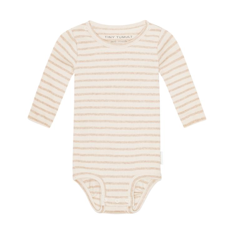 Tiny Tumult, langærmet body Stribet