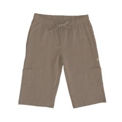 Nui Organics. Brune halvlange drengeshorts i økologisk bomuld