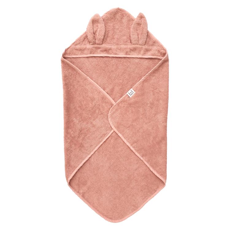 Summerville Organic - Badeslag med hætte i farven Misty Rose / støvet rosa